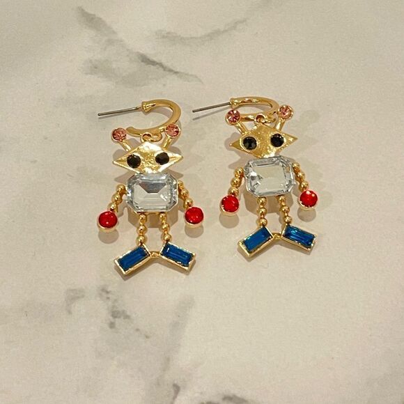 Zara robot new earrings dangle festive earrings - Picture 1 of 2